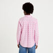 Chemise coupe ample manches longues rose femme