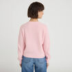 Gilet manches longues rose clair femme