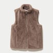 Veste courte ajust&eacute;e sans manches taupe femme