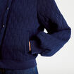 Bomber manches longues bleu marine femme