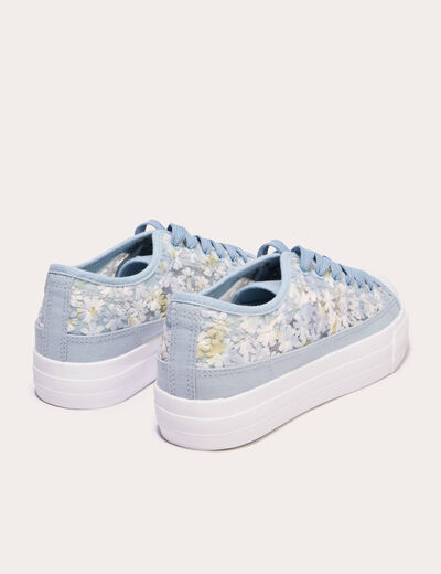 Tennis plates en dentelle bleu clair femme