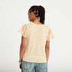 T-shirt manches dentelle sable femme