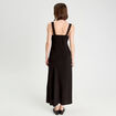 Robe longue &eacute;vas&eacute;e noir femme