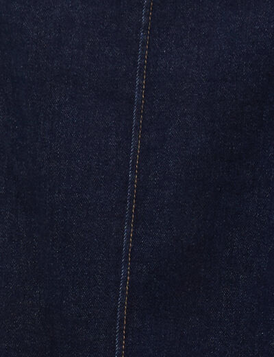 Jean wide leg taille standard denim brut femme