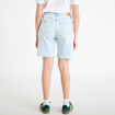 Bermuda large en jean denim bleach femme