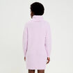Robe pull col roul&eacute; parme femme