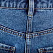 Jean barrel cropped taille standard bleu gris femme