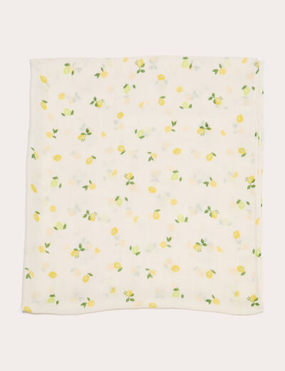 Foulard blanc femme