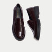 Mocassins bordeaux femme