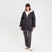 Parka r&eacute;versible &agrave; capuche noir femme
