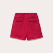 Short tweed taille haute rouge clair femme