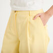 Pantalon large jaune clair femme