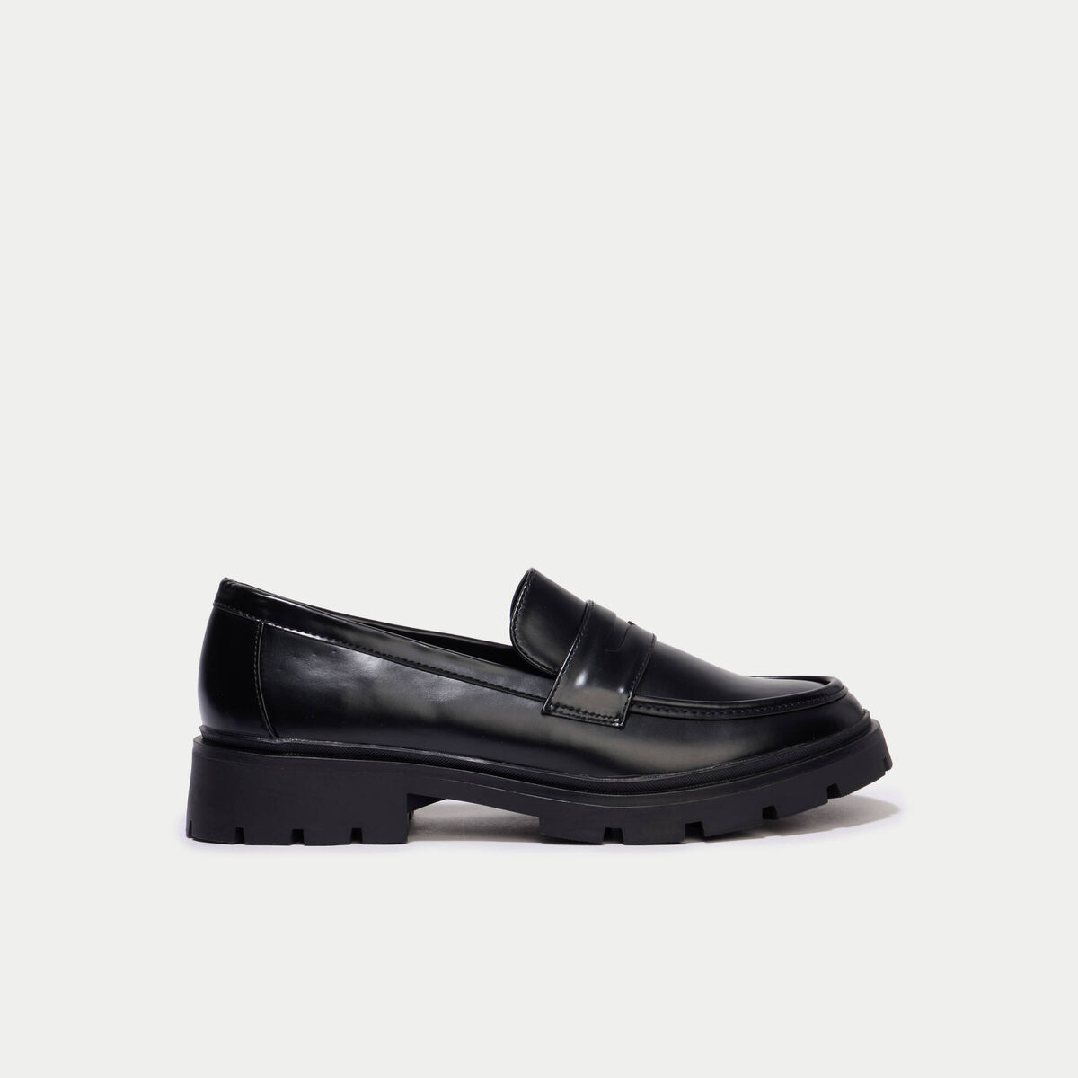 Mocassins noir femme