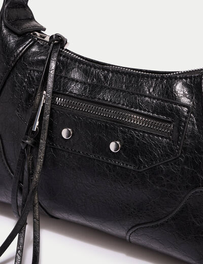 Sac port&eacute; &eacute;paule noir femme