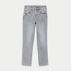 Jean taille standard denim gris femme