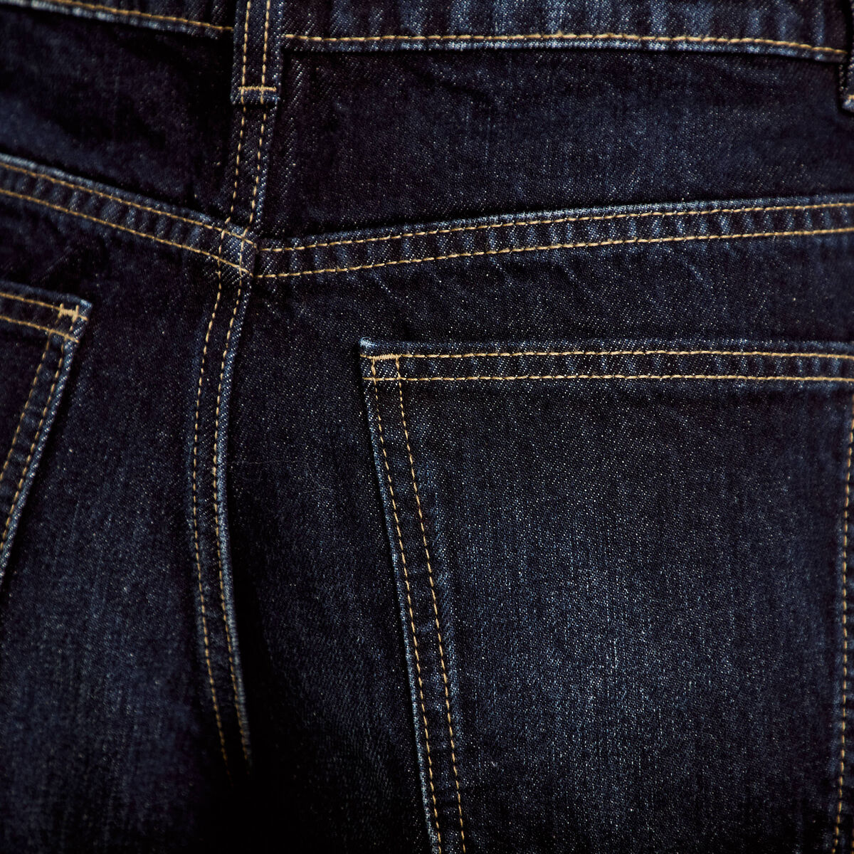Jean coupe large denim brut femme