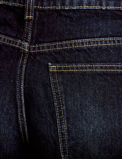 Jean coupe large denim brut femme