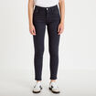 Jeans slim 5 poches bleu marine femme