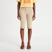 Pantacourt taupe femme