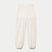 Pantalon bouffant taille standard ecru femme