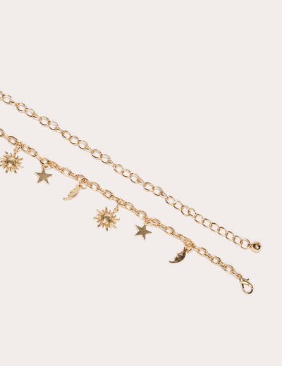 Ceinture chaine couleur or femme