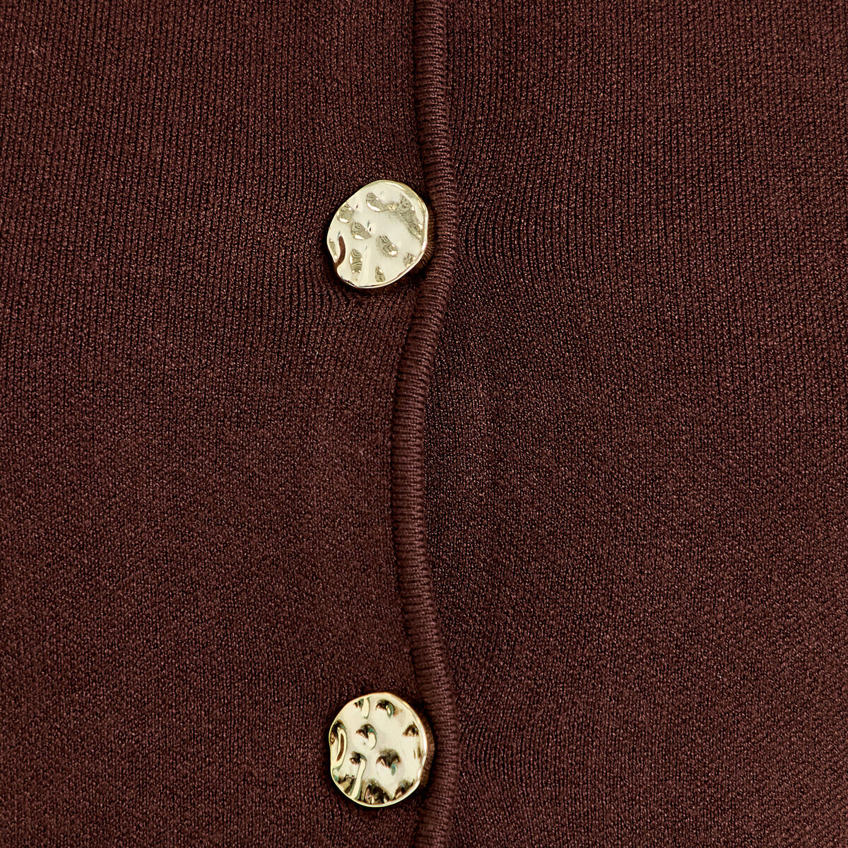 Gilet sans manches cropped marron fonc&eacute; femme