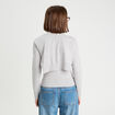 Pull effet 2-en-1 gris fonc&eacute; femme