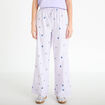 Pantalon large brod&eacute; Bridgerton violet clair femme