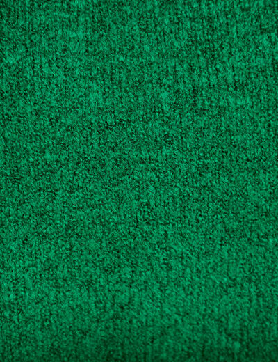 Gilet court nou&eacute; vert fonc&eacute; femme