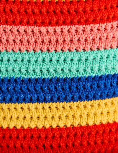 D&eacute;bardeur dos nu en crochet rouge femme