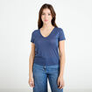 T-shirt noeuds dos bleu fonc&eacute; femme