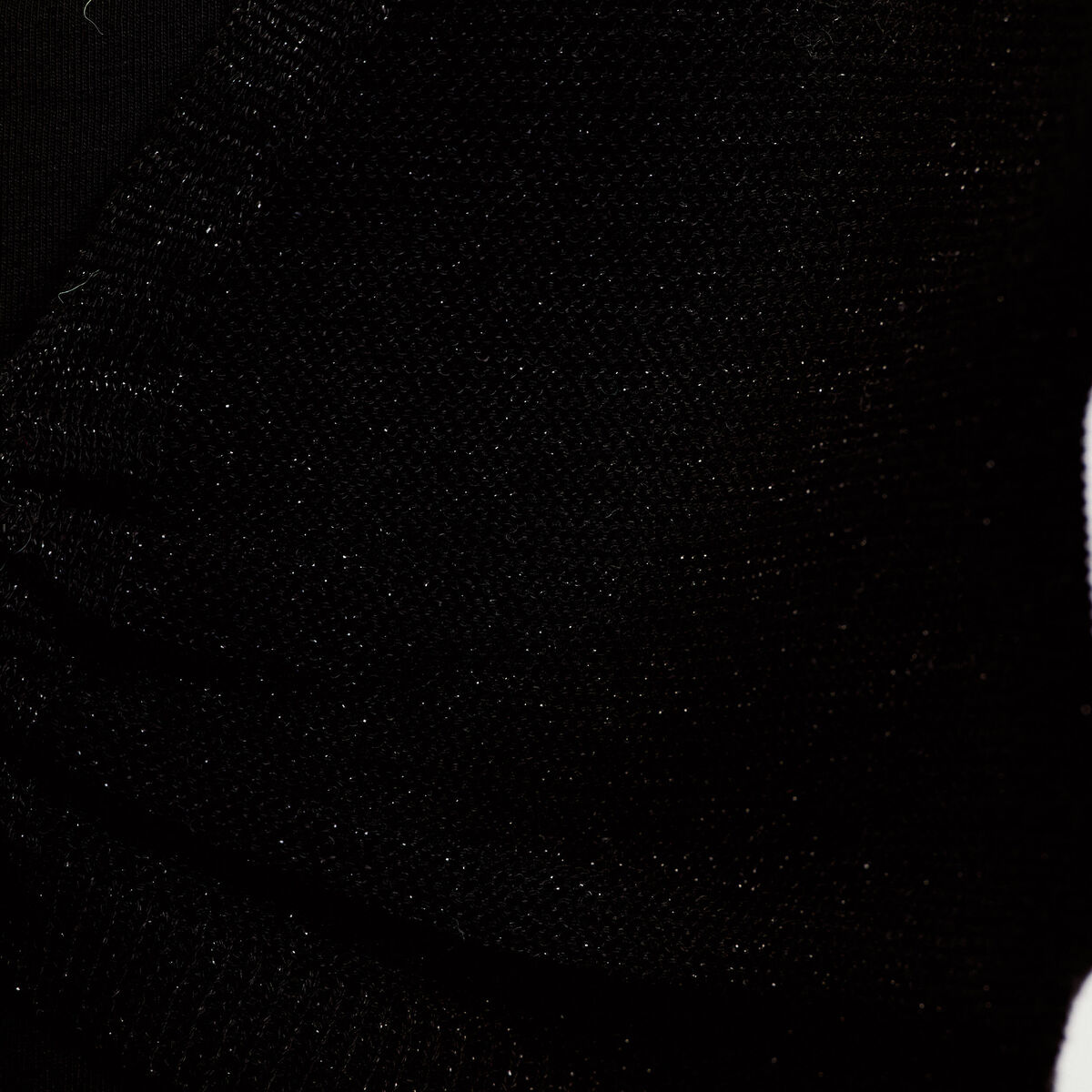 Pull cropped avec noeud noir femme