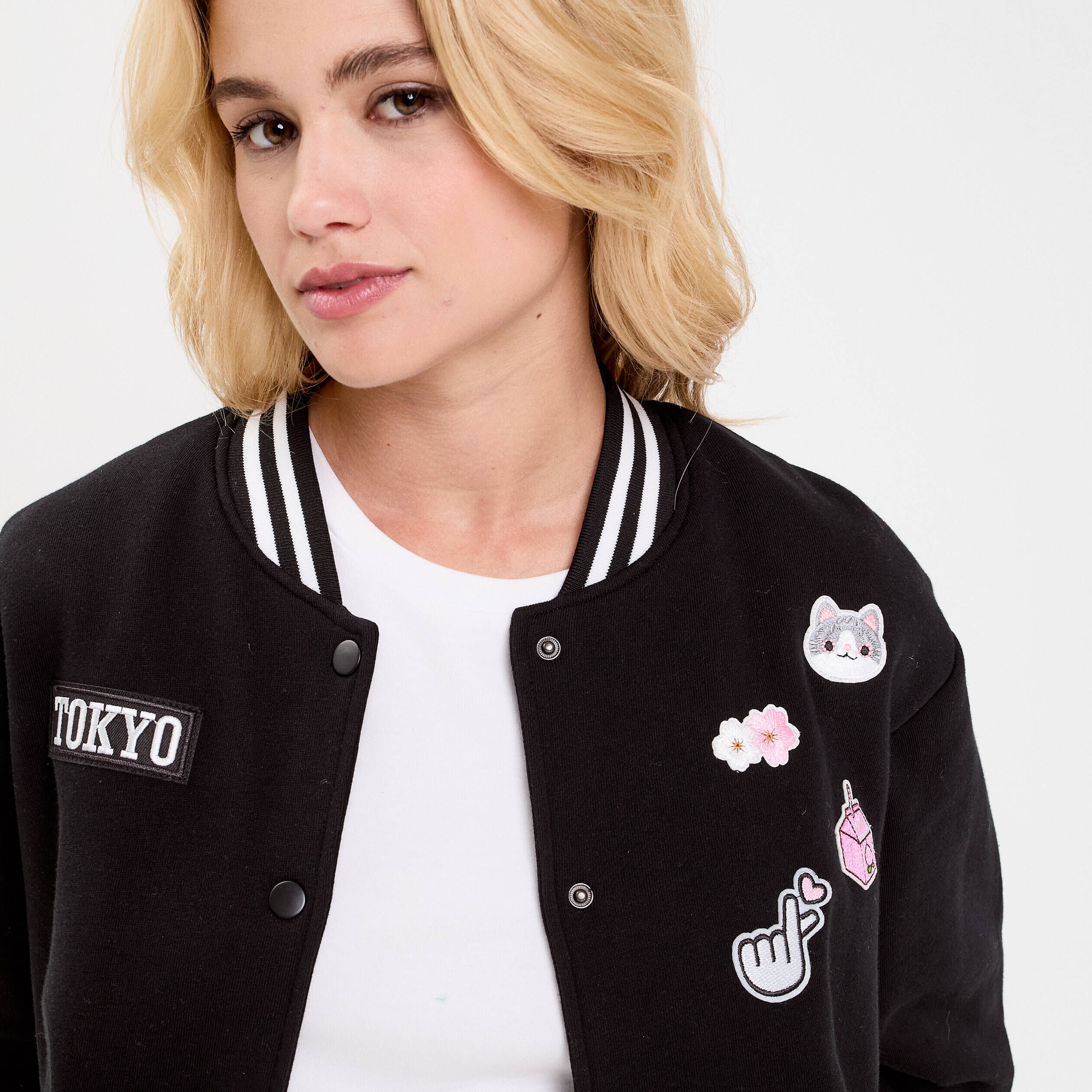 Veste Matelassée Oversize Noir Femme A2Z - Manches Longues, 100% Polyester, Neuve Avec étiquette