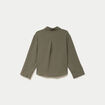 Blouse manches longues vert kaki femme