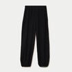 Pantalon bouffant taille standard noir femme