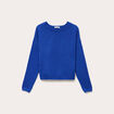 Pull manches longues bleu electrique femme