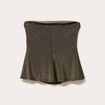 Bustier sans manches couleur or femme