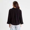 Blouse manches longues noir femme