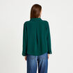 Blouse manches longues vert fonc&eacute; femme