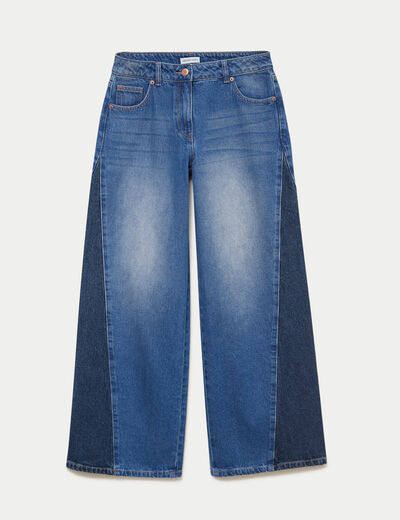 Jean bootcut taille basse denim double stone femme