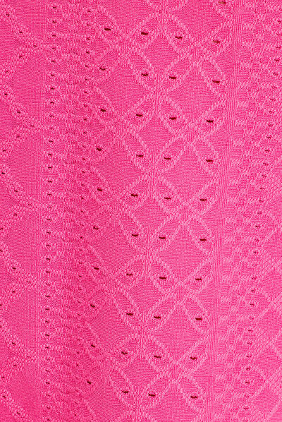 Débardeur Col Roulé Cache Cache – Taille 1 (36/38), Rose Fuchsia, Coton, Occasion TBE