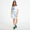 Bermuda large en jean denim bleach femme