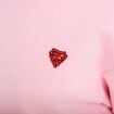 Sweat oversize col rond manches longues rose clair femme