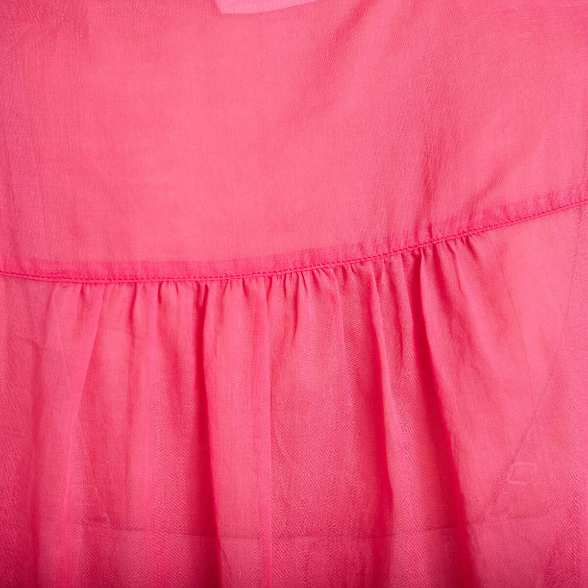 Blouse oversize manches longues rose fushia femme