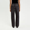 Jeans droit 5 poches denim snow noir femme