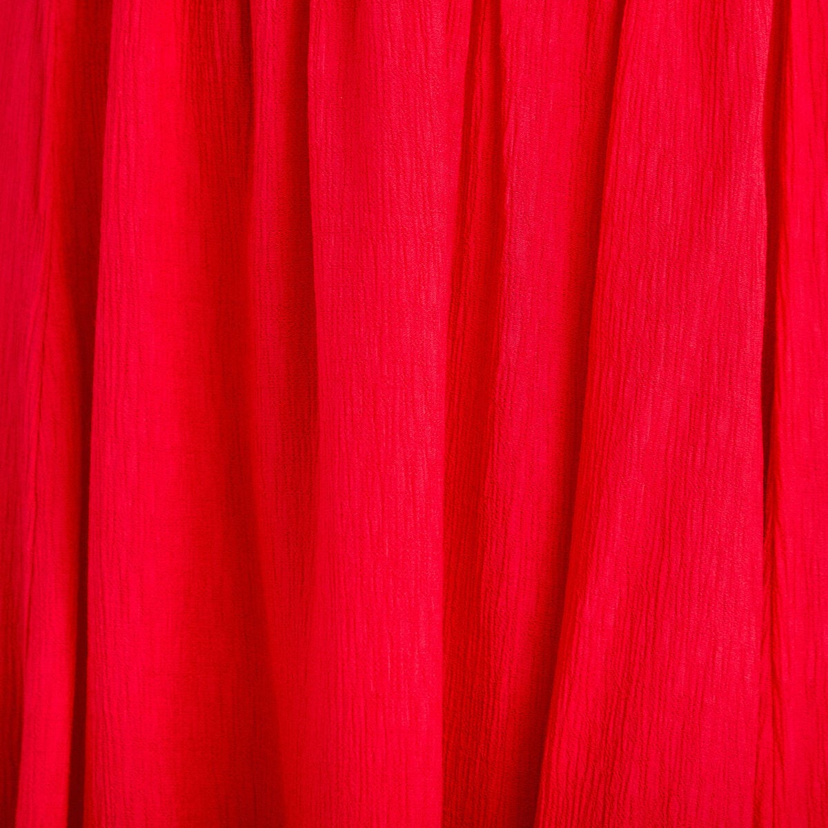 Robe longue &eacute;vas&eacute;e col v sans manches rouge femme