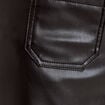 Pantalon bootcut 3/4 taille haute noir femme