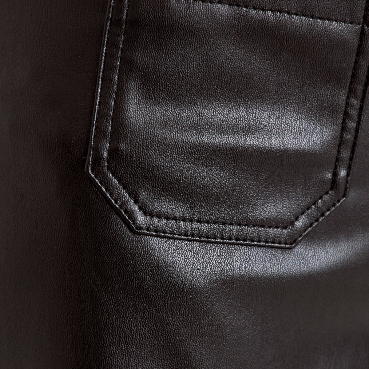 Pantalon bootcut 3/4 taille haute noir femme