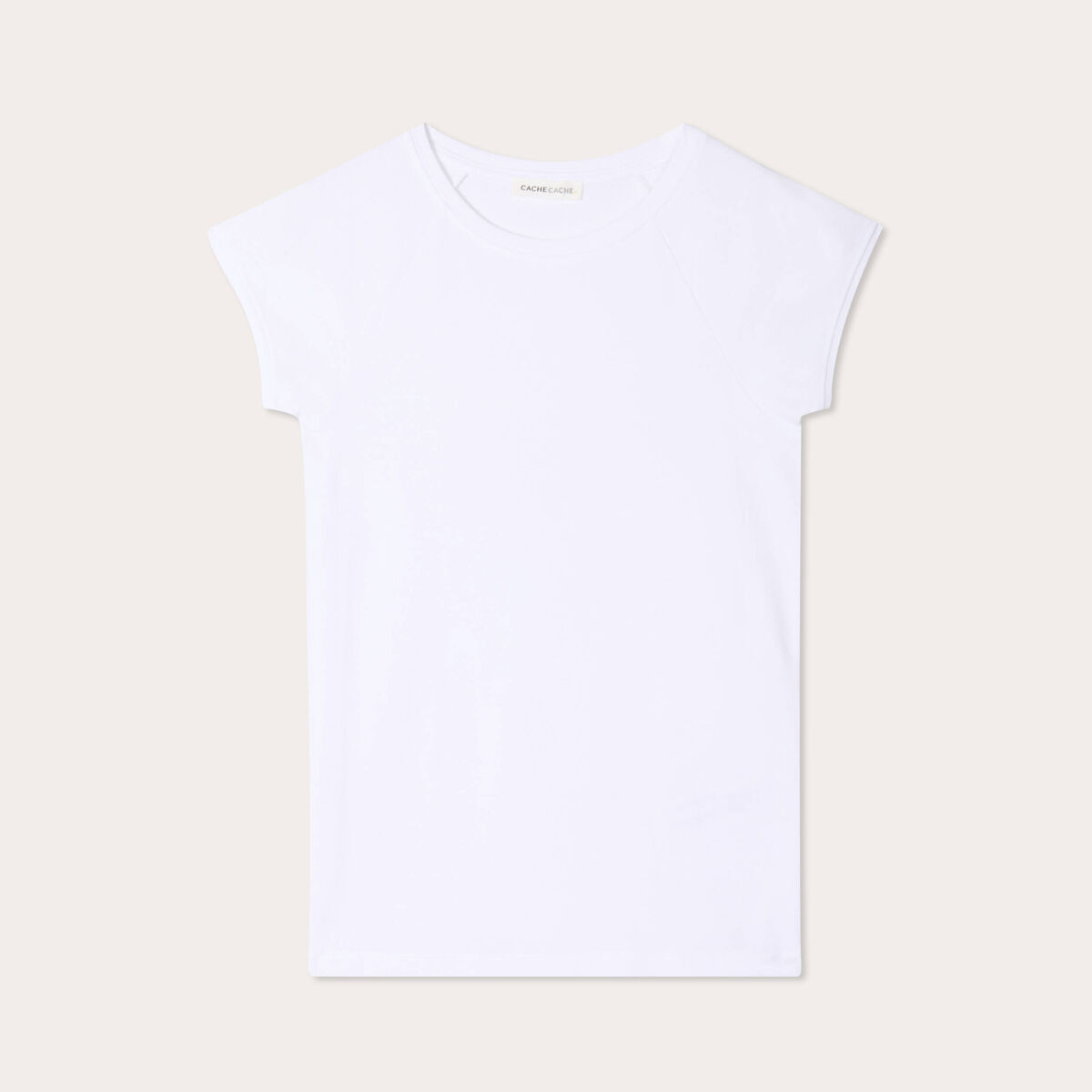 T-shirt manches courtes blanc femme
