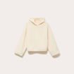 Sweat effet polaire ecru femme